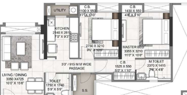 rustomjee azziano wing d apartment 2 bhk 624sqft 20211009131012