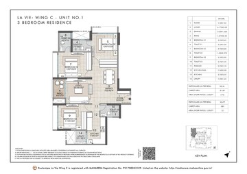  3 BHK Apartment at Rustomjee La Vie, Majiwada – for Sale