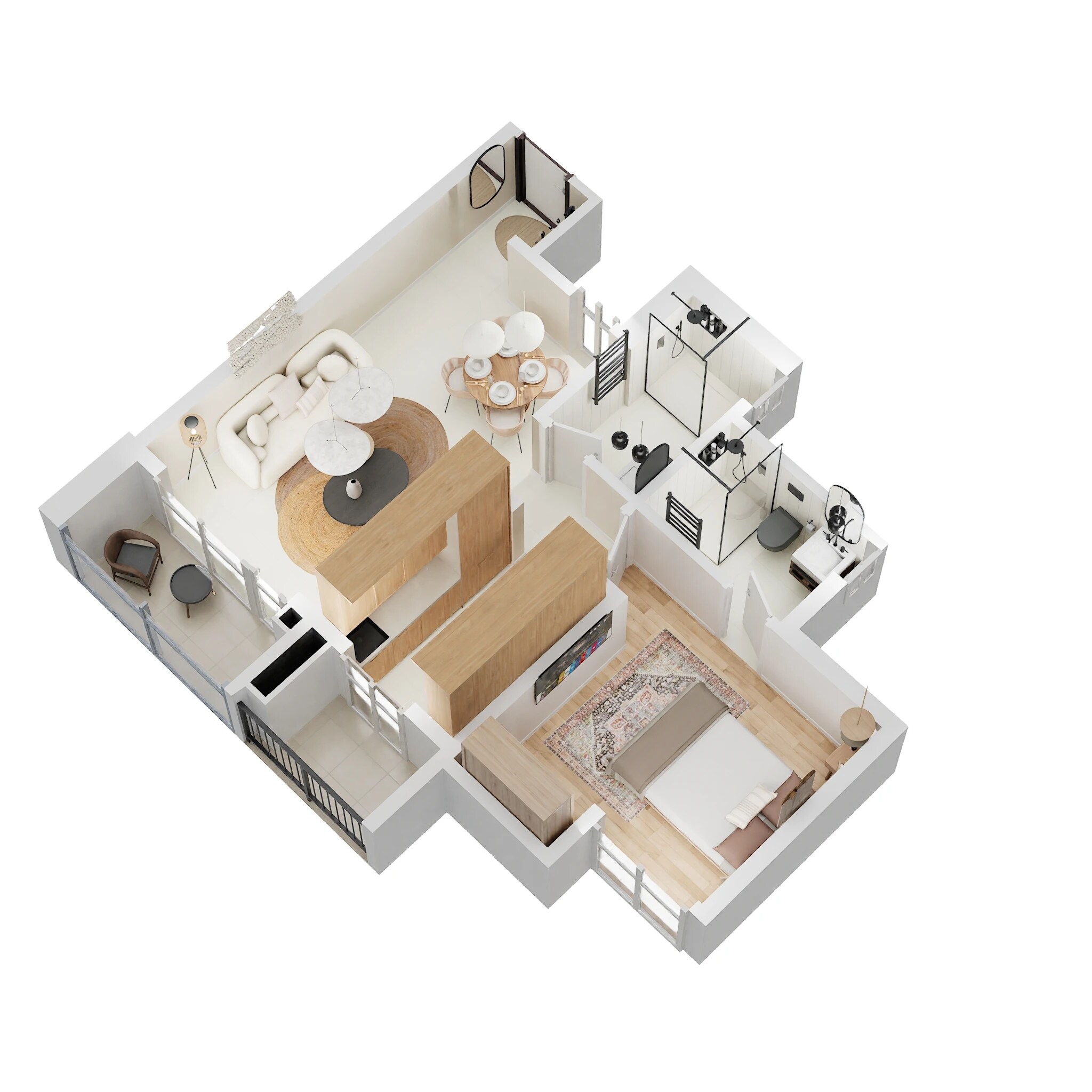 1 BHK 462 Sq. Ft. Apartment