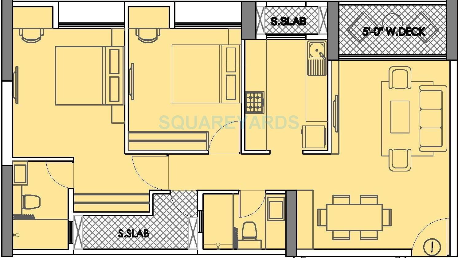 Other, rustomjee-urbania-azziano 2 Bedroom 1065 Sq.Ft. Apartment In Thane West Thane 9606088