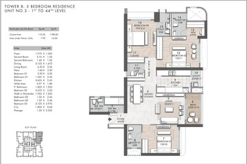  3 BHK Apartment at Rustomjee Verdant Vistas, Majiwada – for Sale