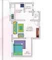 Sai Angan Ashirwad Apartments 1 BHK Layout