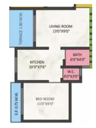 1 BHK Apartment For Resale in Sai Satyam Homes Kalyan West Thane  7821649