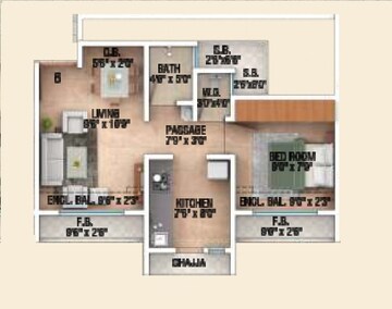  1 BHK Apartment at Sai Shrushti Heritage, Dawale – for Sale
