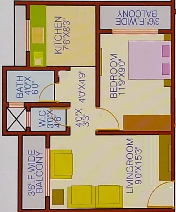 Sai Vandana Dombivli 1 BHK Layout