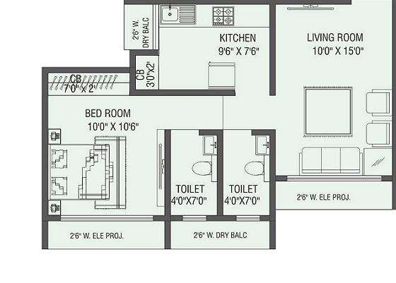 saptashree heights apartment 1 bhk 464sqft 20210625170637