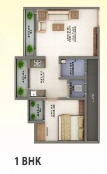  1 BHK Apartment at Seven Apna Ghar Phase 2 Plot B, Mira Road – for Sale