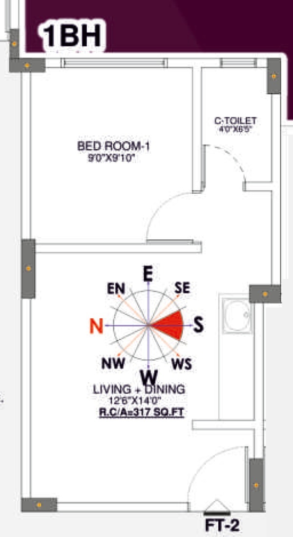1 BHK 317 Sq. Ft. Apartment in Shagun Residency Bhiwandi