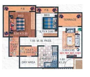  2 BHK Apartment at Shakti Sai Srushti, Kalyan West – for Sale