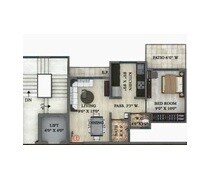 1 BHK 374 Sq. Ft. Apartment