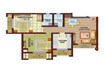 Shanti One Mira Road 2 BHK Layout