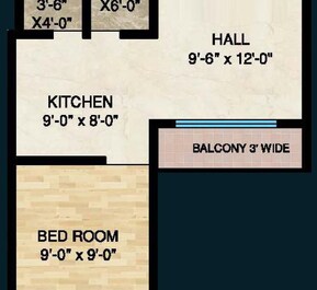 1 BHK 380 Sq. Ft. Apartment in Shivam Residency Bhiwandi