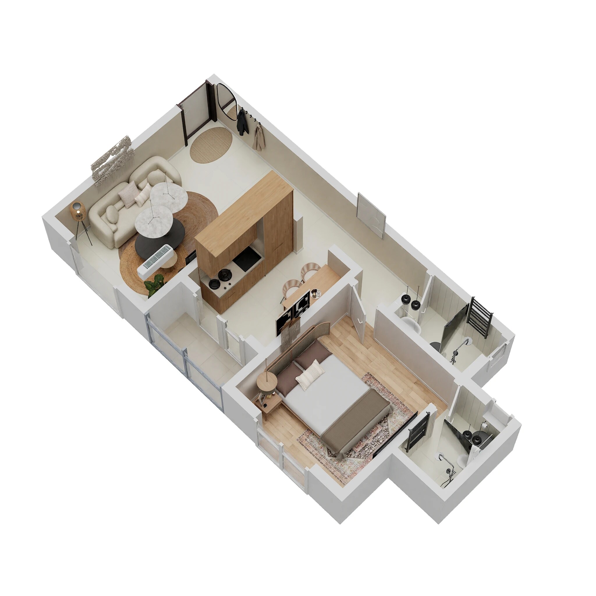 1 BHK 450 Sq. Ft. Apartment