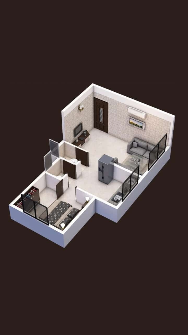 1 BHK 345 Sq. Ft. Apartment