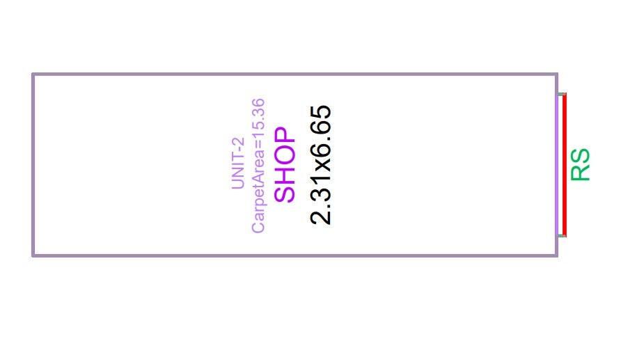 Floor plan of 175 Sq. Ft. Retail Shop in Shree Sahawas CHS, Thane