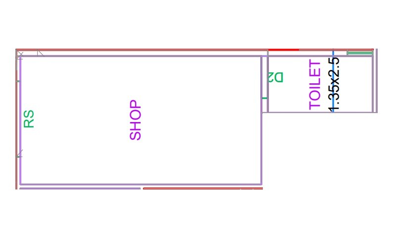 Floor plan of 200 Sq. Ft. Retail Shop in Shree Sahawas CHS, Thane
