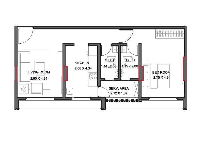 1 BHK 317 Sq. Ft. Apartment in Shreeram Riviera