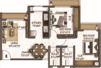 2 BHK Apartment For Resale in Siddharth Riverwood Park Dombivli East Thane  7054236