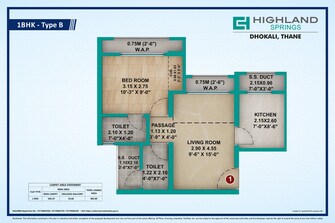 1 BHK Apartment For Resale in Siddhi Highland Springs Yashaswi Nagar Thane  8084021