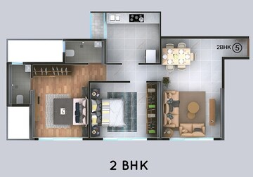  2 BHK Apartment at Highland Windson Heights, Balkum Pada – for Sale