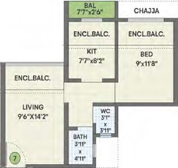  1 BHK Apartment at Sneh Serene, Dombivli West – for Sale