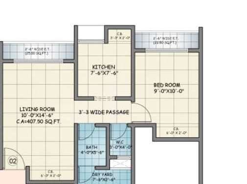 squarefeet ace square apartment 1 bhk 337sqft 20204514154529