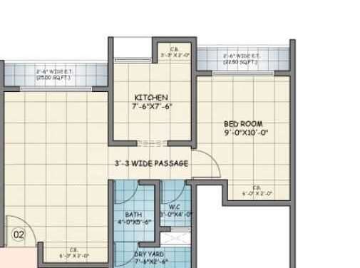 squarefeet ace square phase 2 apartment 1 bhk 337sqft 20213913143915
