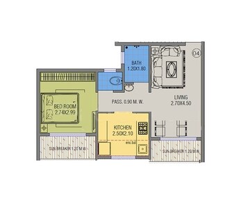  1 BHK Apartment at Squarefeet Orchid Square, Ambernath West – for Sale