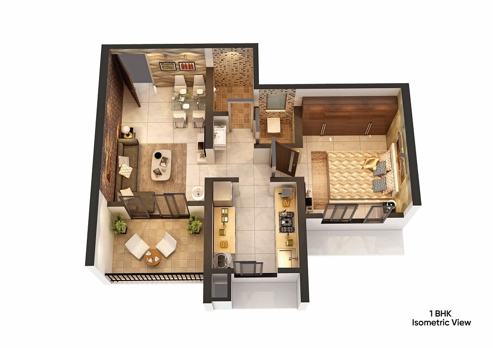 Other, ss-balaji-krishna 1 Bedroom 454 Sq.Ft. Apartment In Thakurli Thane 8016540