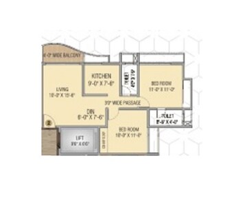  2 BHK Apartment at STG Atlantis, Panch Pakhadi – for Rent