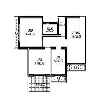 2 BHK Apartment For Resale in Tanna Mangeshi Dazzle III Thakurli Thane  7765235