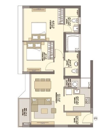  2 BHK Apartment at Tata Serein, Unnathi Gardens – for Sale