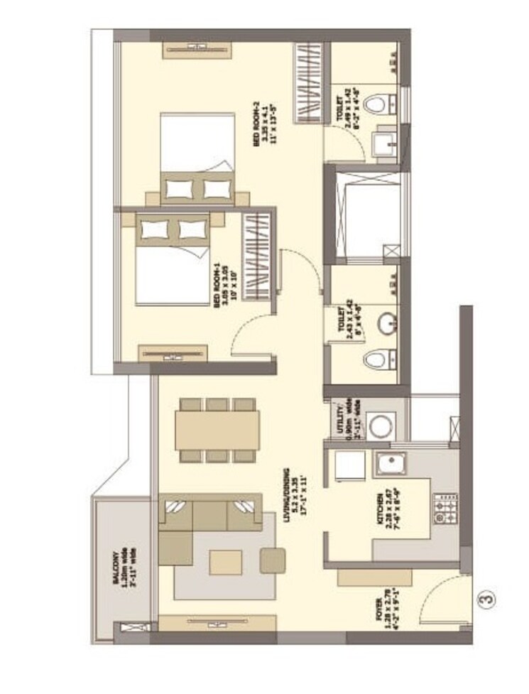 Other, tata-serein 2 Bedroom 688 Sq.Ft. Apartment In Pokhran Road No Two Thane 8243342