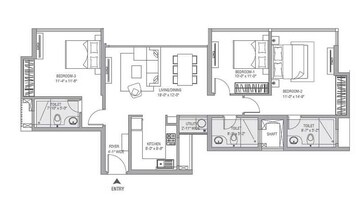  3 BHK Apartment at Tata Serein, Pokhran Road No 2 – for Sale