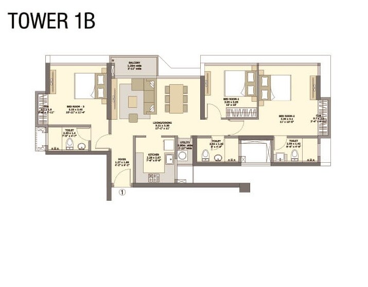 Other, tata-serein 3 Bedroom 1140 Sq.Ft. Apartment In Pokhran Road No Two Thane 8694528