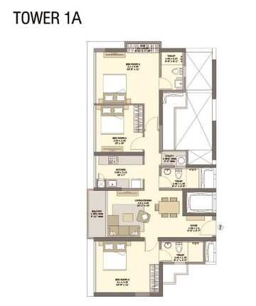  3 BHK Apartment at Tata Serein, Pokhran Road No 2 – for Sale