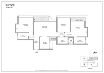  3 BHK Apartment at Tata Serein, Pokhran Road No 2 – for Sale