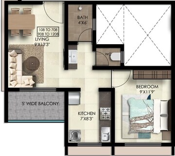  1 BHK Apartment at Badlapur West – for Sale