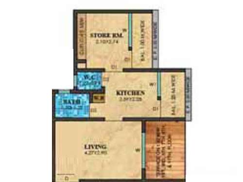 tharwani vedant imperial apartment apartment 1 bhk 293sqft 20232911012922
