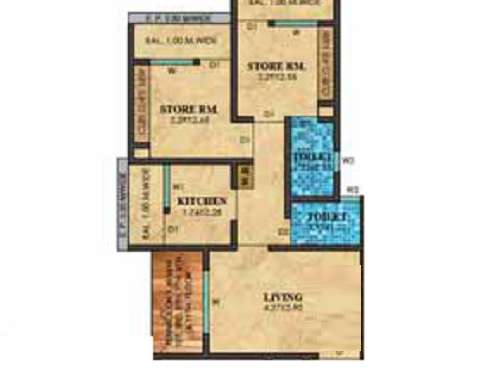 tharwani vedant imperial apartment apartment 2 bhk 439sqft 20232911012934