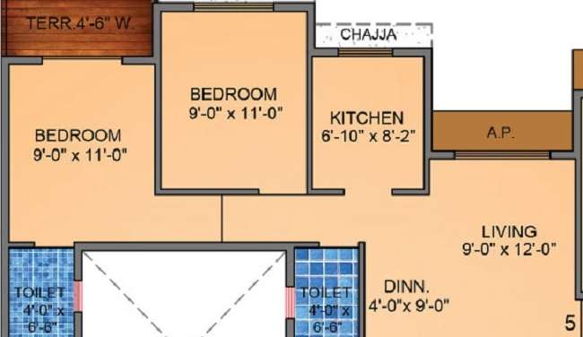 tharwani vedant millenia apartment 2 bhk 468sqft 20223317173321