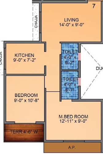 2 BHK Apartment For Resale in Tharwani Vedant Millenia Titwala Thane  7880574