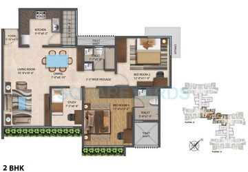 2 BHK Apartment at The Wadhwa Platina, Kolshet Road – for Rent