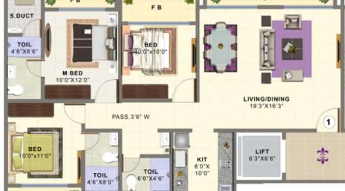 trinity luxora apartment 4 bhk 1950sqft 20202811122841