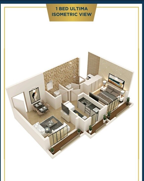 1 BHK 322 Sq. Ft. Apartment