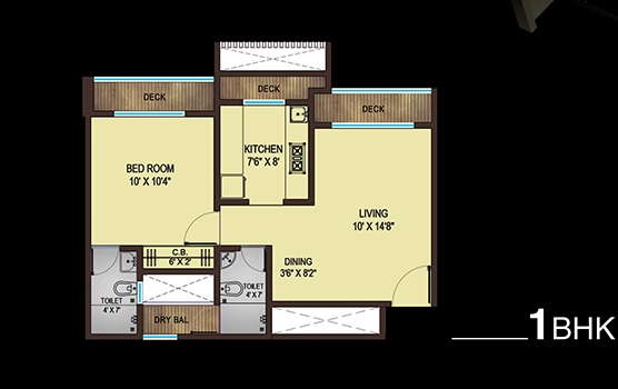 Unique Greens Ghodbunder Road 1 BHK Layout