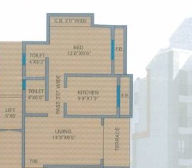 Vastu Ganesh Gajanan Nana Heights 1 BHK Layout