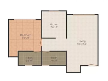  1 BHK Apartment at Vasudev Sky High, Mira Road – for Rent