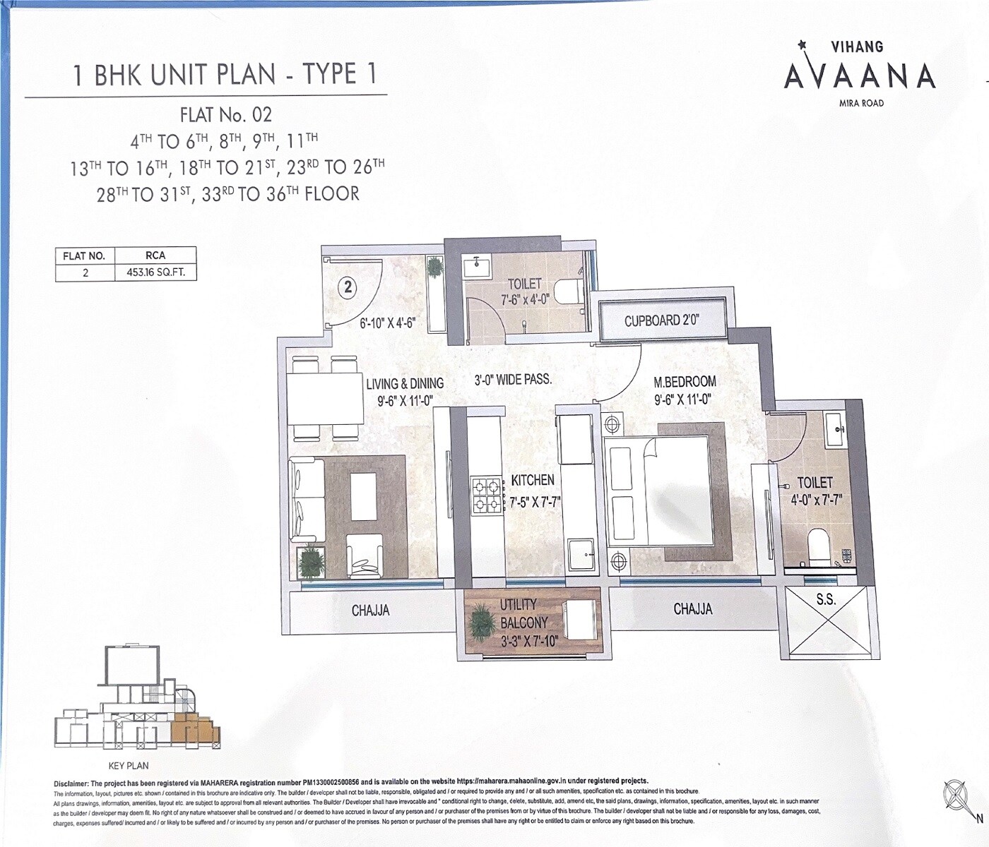 Other, vihang-avaana 1 Bedroom 453 Sq.Ft. Apartment In Mira Road Thane 9530011