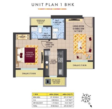  1 BHK Apartment at Vihang Evana, Kasarvadavali – for Sale